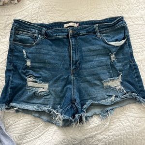Glitzy Girlz denim mom shorts